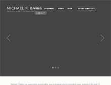 Tablet Screenshot of michaelfbates.com